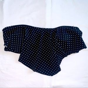 Layered Polka Dot Bikini Top
